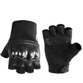 Motorcycle Riding Carbon Fiber Anti-fall Gloves Protective Motocross Racing Half Finger Gloves Sport Bicycle Cycling Gloves