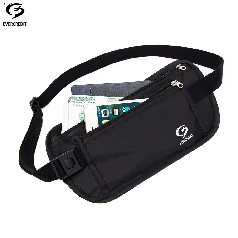 Unisex Fanny Pack Phone Passport Holder Zipper Waterproof Breathable Design for Outdoor Running Hiking Cycling Travel Money
