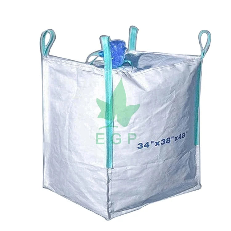 EGP 1000kg Pp Big Ton Bag With Customized Printing Uv 1 Ton Jumbo Bag 1500kg Super Sack Fibc Bulk Bag 1.5 Ton