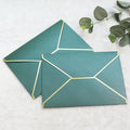Wholesale Cheap Price 10 Colors Paper Envelopes Simple Gold Foiling Edge Premium Stock Paper Envelope