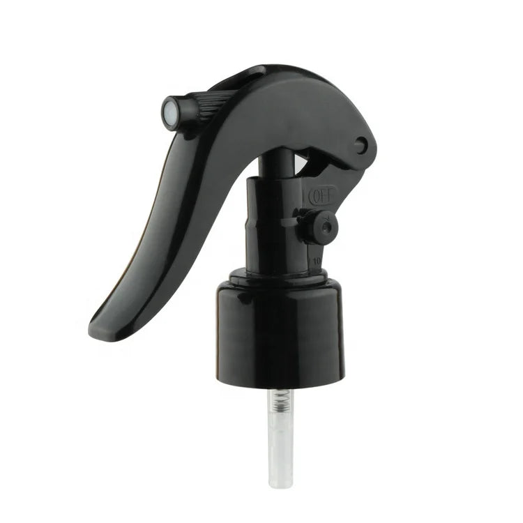 Factory Direct Sales PP Plastic Sprayer Black Color Mini Trigger Sprayer with Botton Latch