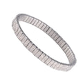 Ladies Crystal Rhinestone Stainless Steel Italian Charm Link Punk Style Silver/Gold Plated Bracelet