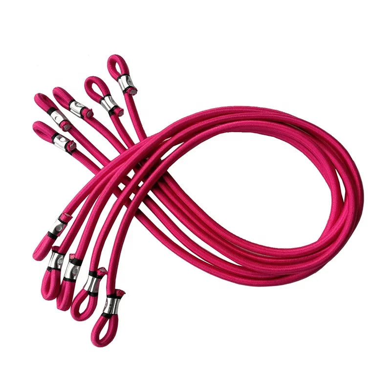 Hot Sale Polyester Elastic Bungee Cord for Trampoline Jumping 10mm/12mm Sizes Customizable Length Steel Hooks KALUEN Brand