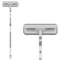 Multi-functional Adjustable Microfiber Spray Window Wiper Removes Stains on the Front and Scrapes Off Moisture on the Reverse