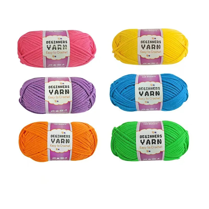 China Wholesale Source Factory Hand Knitting Crochet 100g Ball Cotton Nylon Cored Yarn for DIY Weaving Household