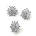 Crystal Rhinestone Diamond Sunflowers Embellishments ZirconButtons Sew on Buttons for Diy Decoration for Garments Clothing