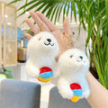 Kawaii Plush Sea Lion Keychain Stuffed Animal Toys Soft Peluche Plushie Dolphin Pufferfish Sealife Seal Doll KeyRing Bag Charms