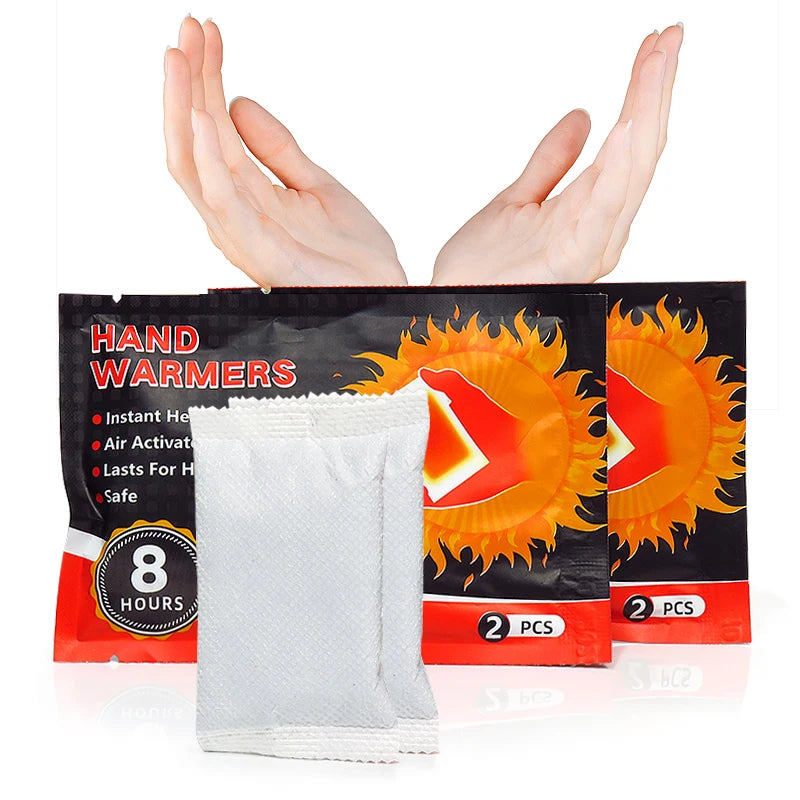 Hot Sale No Logo Disposable Fast Heating Hot Pack Instantly Heated Adhesive Hand Warmer Patch