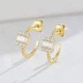 Custom Jewelry New Design High Quality 925 Silver Zircon Woman Earrings