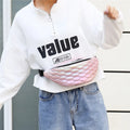Wholesale Fashion Laser Womens Waist Bag PU Pink Fanny Pack Women Spring Summer New Korean Trend Chest Bag