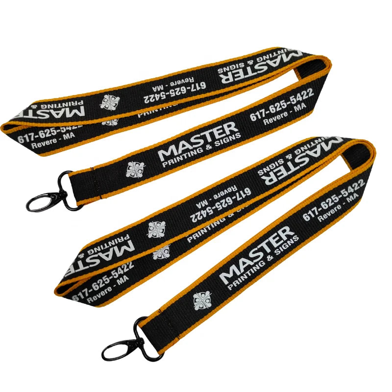 Polyester Silkscreen Three-dimensional Printed Neck Keychain ID Card Badge Holder Custom 3D logo Wholesale  Lanyard