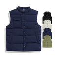 Men and Women Winter Vest With Custom Logo Outdoor Wearing Puffer Waistcoat Unisex Mandarin Collar Vest Coat
