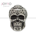 Fashion Biker Skull Head Vintage Silver Pendant Necklace Choker Charm Skeleton Necklace Women Men's Hip Hop Rock Jewelry