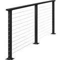 Reilbu Cheap Stainless Steel Baluster Side Mount Cable Balcony Railing System