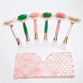 HZ Rose Quartz Crystal Eye Mask Relieve Wrinkles and Anti-aging Natural Jade Eye Mask