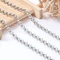 Custom/Stock Small Ring Link Stainless Steel Chain DIY Jewelry Making Accessories Findings for Necklace