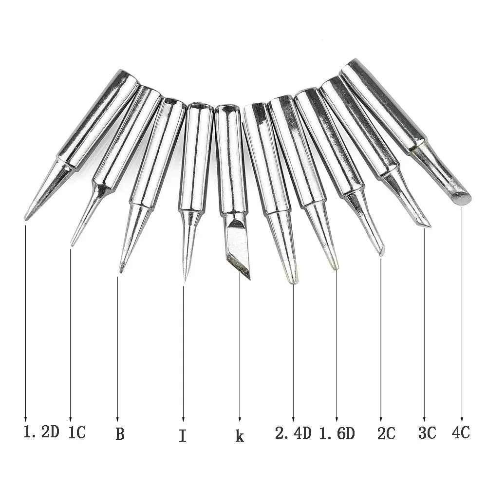 10pcs 900M 936 Soldering Iron Tips Constant Temperature Electric Soldering Iron Heads OEM Brand Pencil Tweezer Grip China