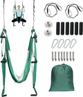 Wellshow Sport Aerial Yoga Swing Set Yoga Hammock Hanging Swing Aerial Sling Inversion Fly Kit Trapeze Inversion Equipment