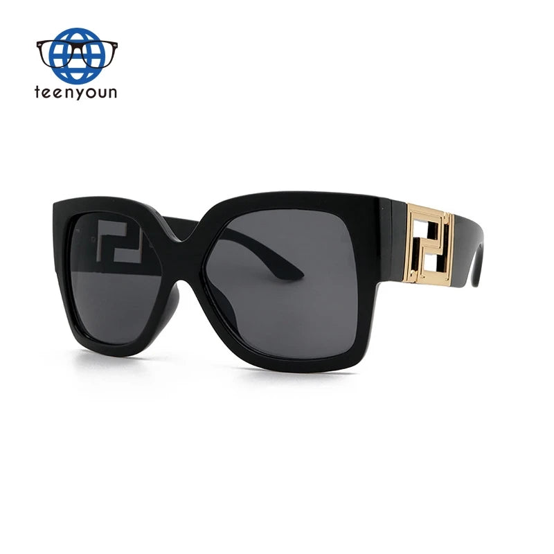 Teenyoun 2022 Hot Sale Luxury Brand Designer Vintage Square Woman Sunglasses Fashion Medusa Gafas De Sol