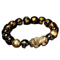 Gold Plated Religious Buddhism Animal Shape Zinc Alloy Beads Pixiu Wealth Feng Shui Lucky Bracelet for Women 2021