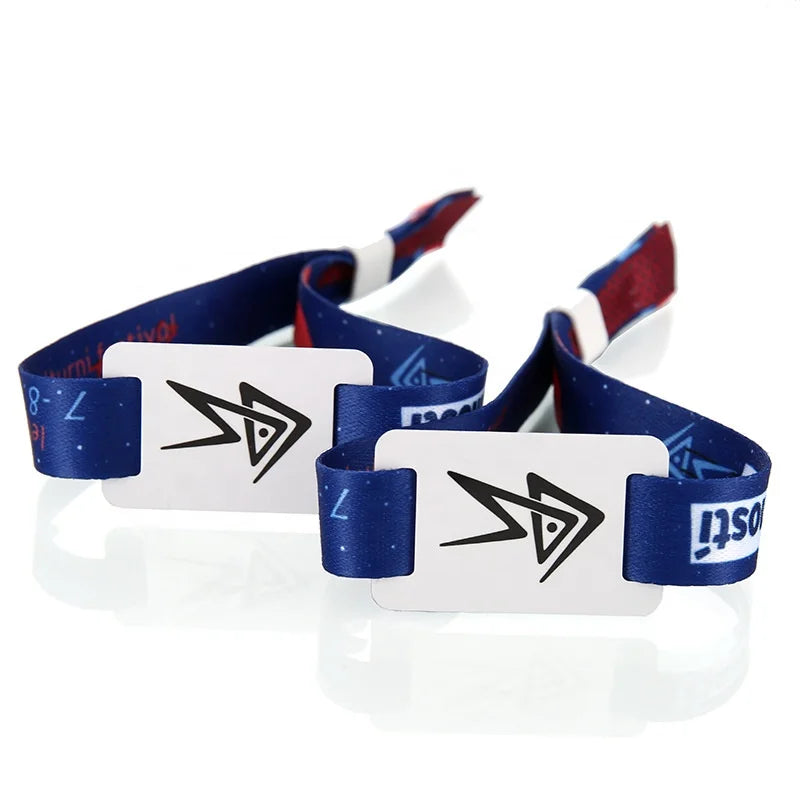 Custom Sublimation Customized Wristband With Logo Print Promotional Sports Wristband Woven Polyester Fabric Wristband for Event