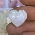 Wholesale High Quality Natural Crystal Quartz White Moonstone Mini Hearts Shape Stone for Home Decoration