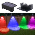 RGB Outdoor LED Solar Wall Light for Garden Patio Fence Decorative Lighting Waterproof IP65 Solar Powered Lamp Germany Stock