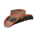 2025 Men's Paper Straw Hat American Western Texas Cowboy Hat Wide Shapable Brim Panama Hat Mexico Sombreros