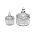 Transparent Glass Candle Jar Storage Candy Jar Wedding Decoration with Lid glassware Factory Wholesale