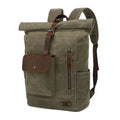 Luxury Vintage Waterproof Durable Portable Precision Stitch Rucksack Waxy Canvas Backpack