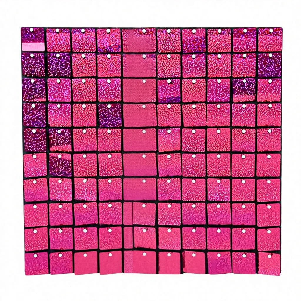 Iridescent Gold Reflective Sequin Panels Board Portable Shimmer Wall  Plastic Square