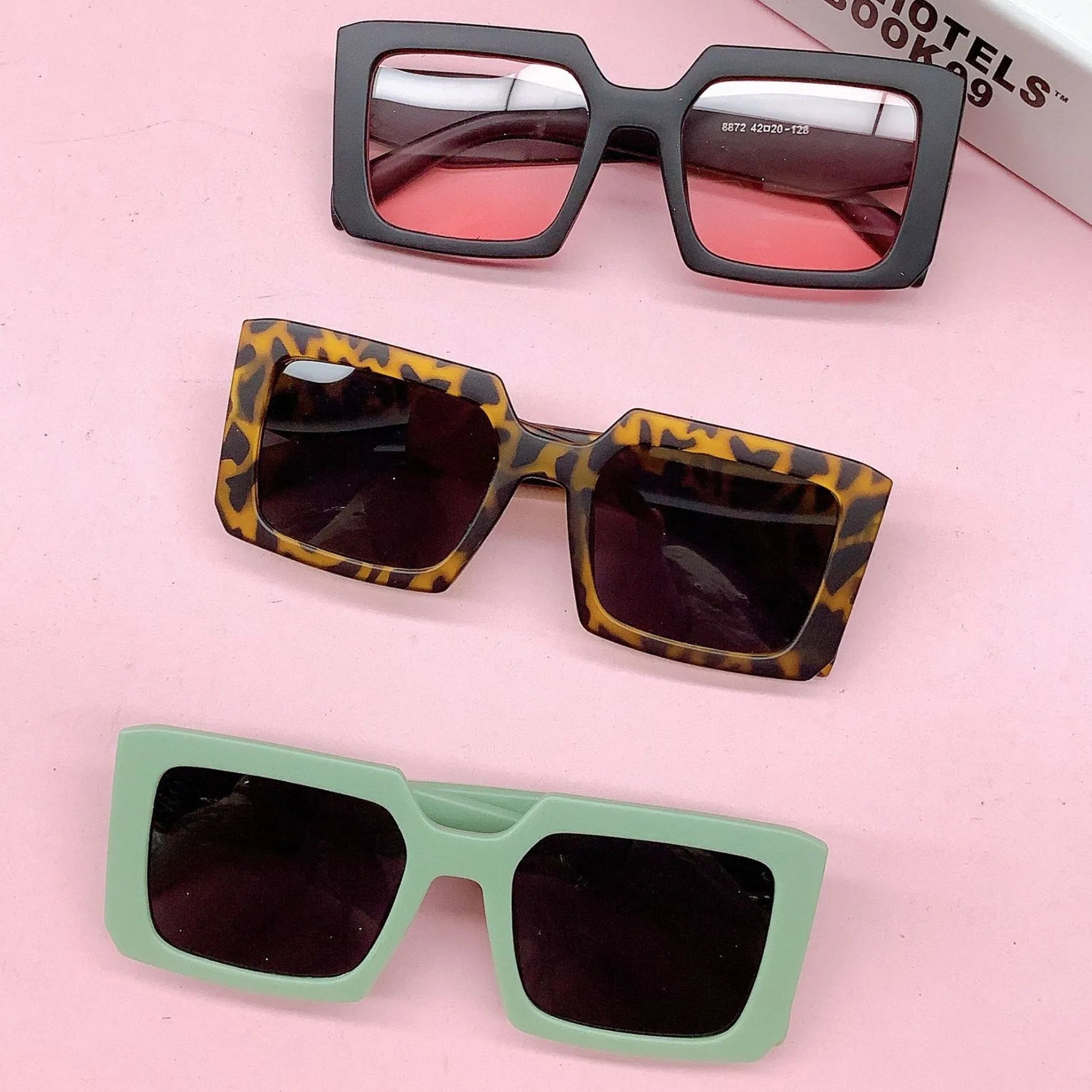 Lucky New Style Child Sunglasses Rectangular Squrae Fashion Kids Sun Glasses