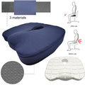 2025 Slow Rebound Office Seat Memory Foam Filled to Relieve Coccygeal Pain Comfortable Office Ergonomic Memory Foam Seat Cushion