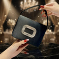 2026 Wholesale PU Durable Soft Women's Small Square Box Handbag with Chain Strap Cover Closure Classic Design POMPOM Waterproof