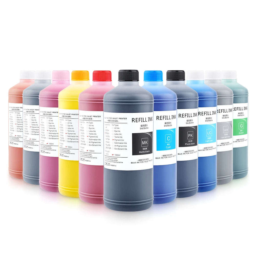 Ocbestjet 1000ML/Bottle T8041 - T8049 Pigment Ink Refillable for Epson Surecolor P6000 P7000 P9000 P8000 Printer