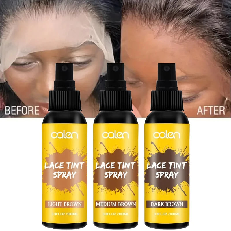 Custom Private Label 100ml Clear Color Lace Tint Spray for Lace Wigs-Oalen Brand MSDS Certified
