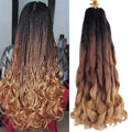 24 Inch Curly Braiding Hair French  Hair French  Crochet Braids Spiral Braiding Hair Extensions