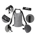 Everich Waterproof Dry Bag with Double Backpack Straps in 10L Capacity