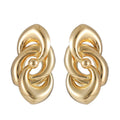 2024 Trendy Gold Plated Women's Fashion Hoop Earrings Big Circle Drop with Simple round Loop Exaggerated Jewelry Design