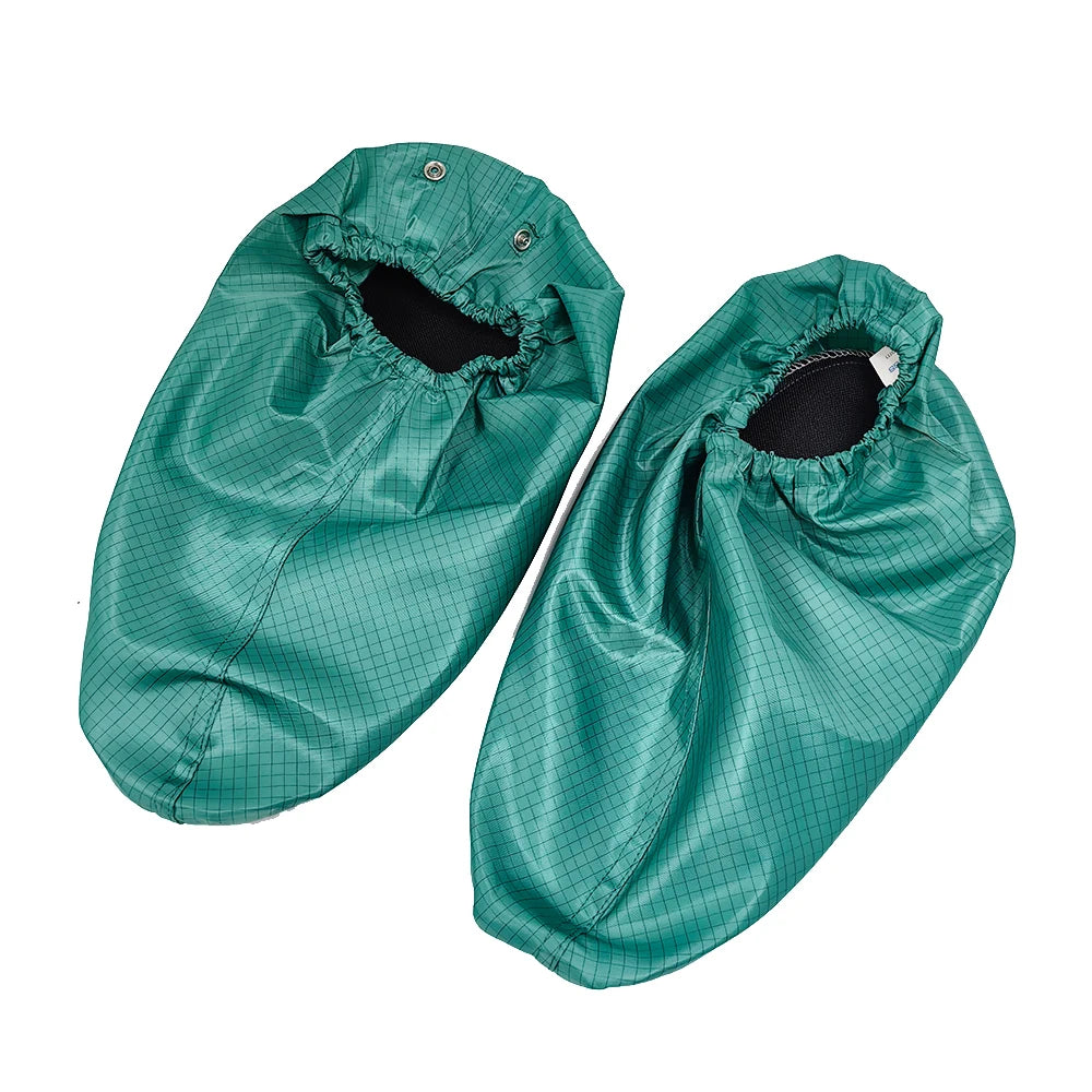 ALLESD ESD Workshop Factory Antistatic Anti-slip Black PVC Soft Sole Cleanroom Shoe Cover