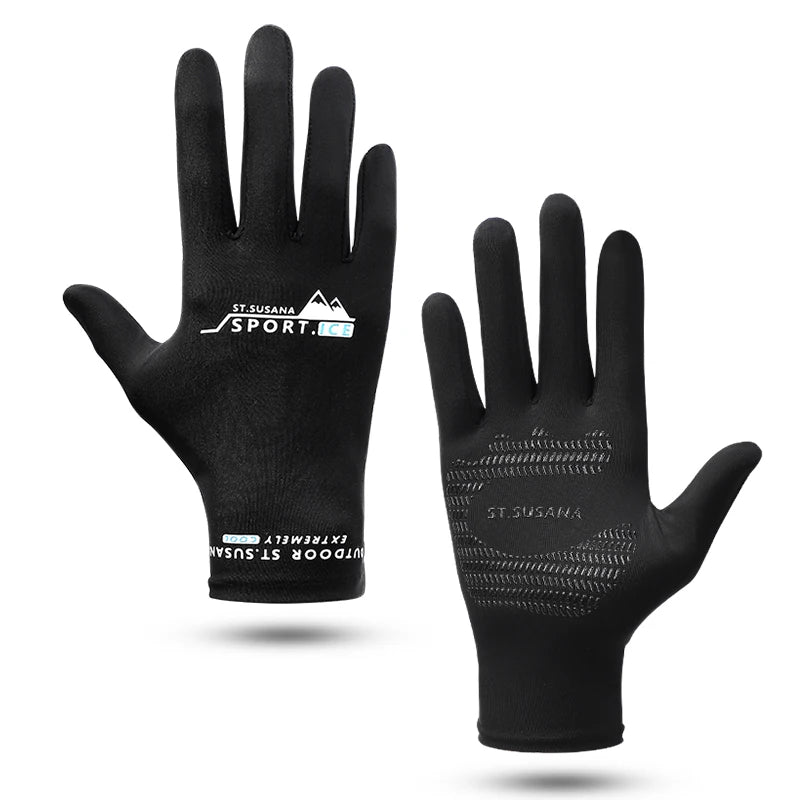 Wholesale Thin Breathable Quick Dry Sport Touch Screen Sun protection Riding Gloves for Men