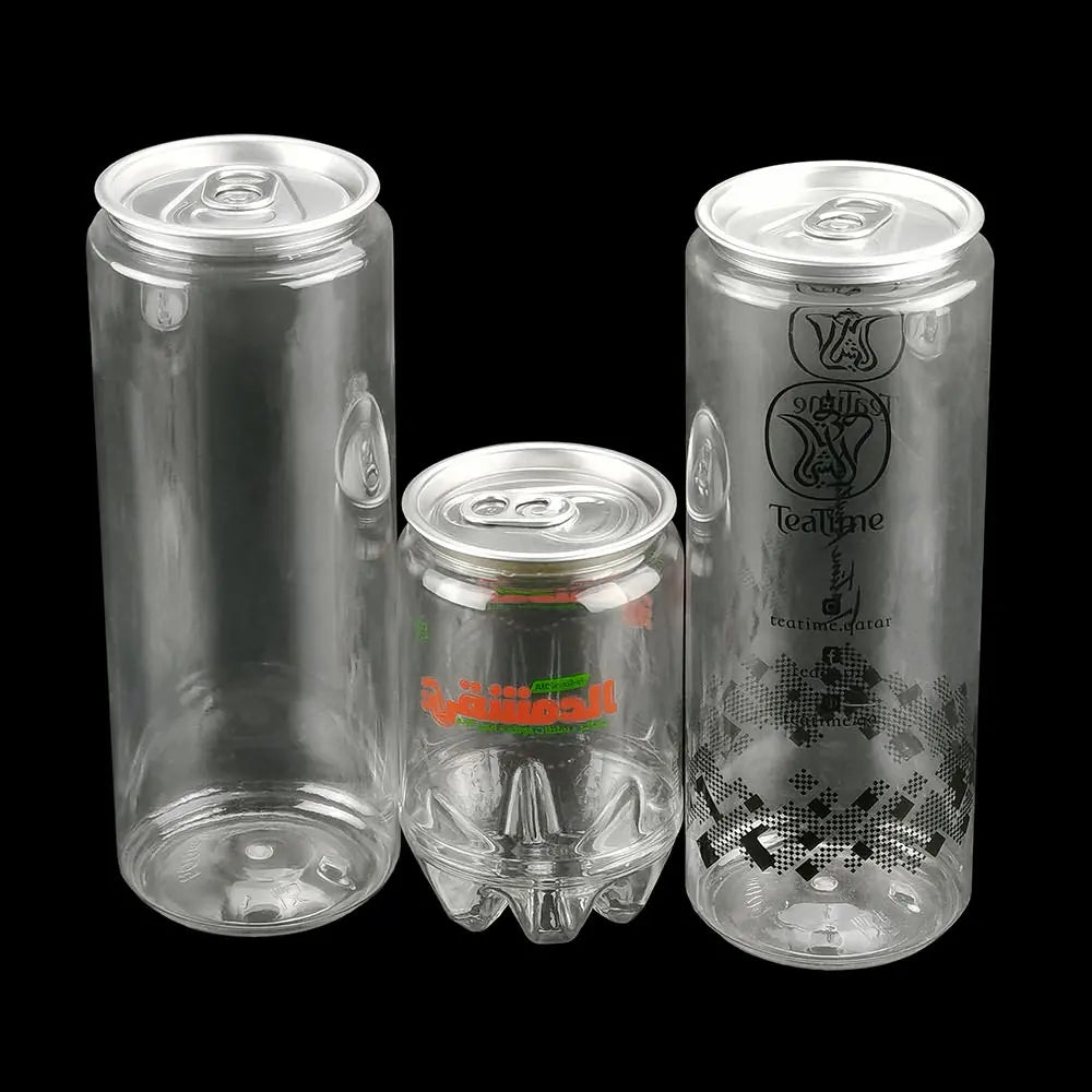 Wholesale Eco-friendly PET Plastic Drink Bottles & Jars with Screen Printing for Cold Beverages and Food Packaging