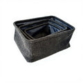 Nordic Simple Style Fabric Teddy Velvet Household Storage Basket Rectangle Shape Foldable for Clothes and Sundries Storage