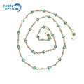 Little Heart Shape Metal Eyeglass Chains Glasses Holder Gold and Silver Plated Beaded Chain for Sunglasses Eyewear