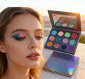 OEM Custom 12-Color Holographic Makeup Palette Mineral Ingredient Eyeshadow Blush & Lipstick in Private Label DIY Model Number