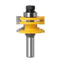 Tungsten Steel Wood Carbide Tipped Round-Edge Matched Stile and Rail Doorframe Router Bits