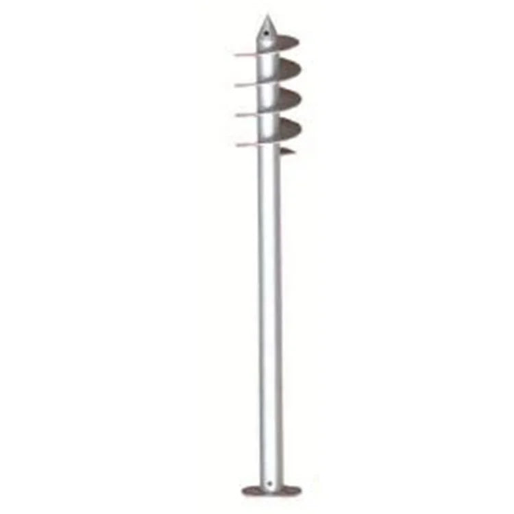 Yuens OEM High Strength Hot Dip Galvanized Solar Mounting System Building Foundation Steel Earth Ground Screw Pole Anchor Pile