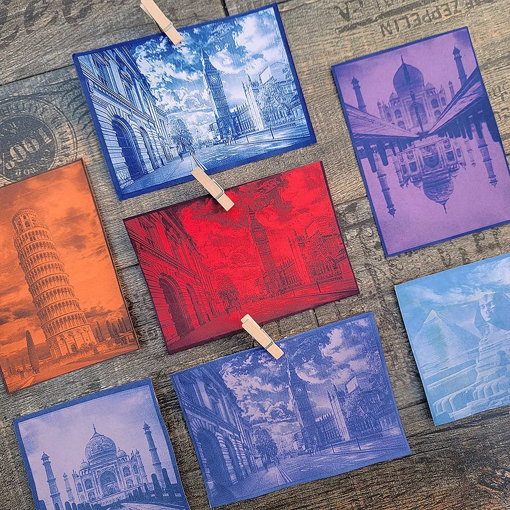 A6 UV Printing 1 Sheet-for Novices Beginners DIY Art Kit Sun Print Paper Film Tutorial Tools Cyanotype Paper Big Paper Crafts