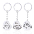 Hot Fashion Wholesale Personalized Stainless Steel Keychain Creative Twinkle Fish Hook Heart Shape Vintage for Father's Day Gift