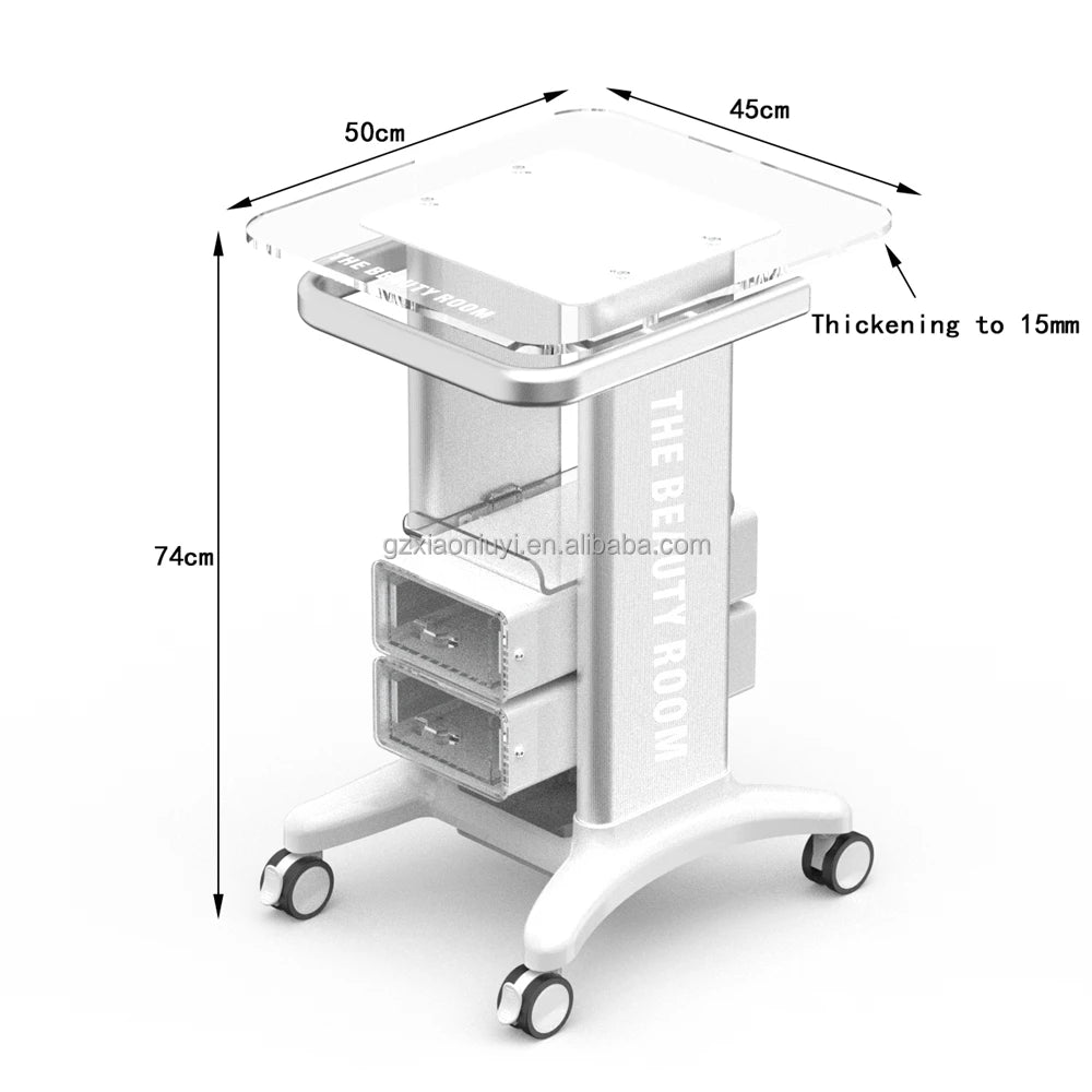High Quality Beauty Instrument Trolley IPL ND YAG Laser Machine Trolley Beauty Salon Spa Trolley Cart with Drawers